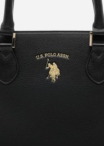 US Polo Assn Black Dome Satchel Handbag
