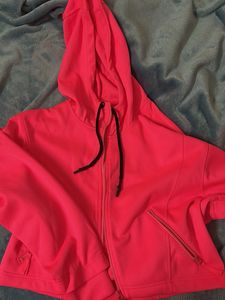 Bright Pink Zip-Up Hoodie