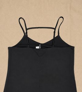 H&amp;M Sleek Black Slip Dress