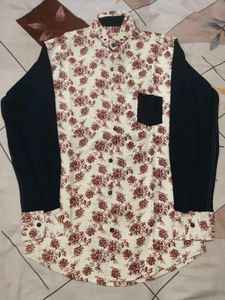 Floral Print Men's Shirt