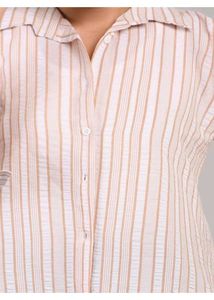 Striped Button-Up Shirt