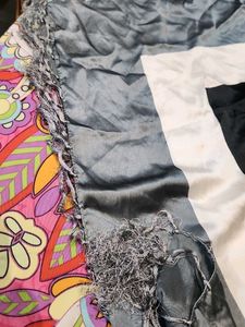 Stylish Scarf - Black, White, &amp; Grey