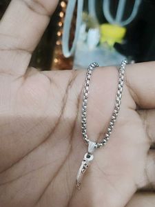 Silver Chain Necklace Pendant