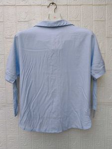 New with tag Cute Light Blue Button-Up Top