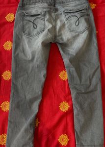 Jealous 21 Cropped Grey Denim Jeans