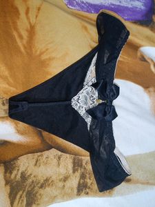 Women Pretty Black Thong