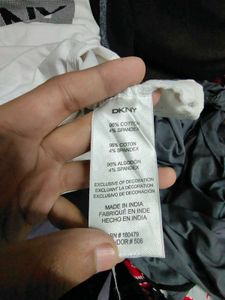 DKNY Color Block Crew Neck Tee