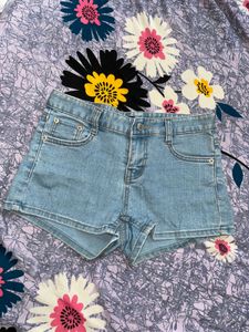Light Wash Denim Shorts
