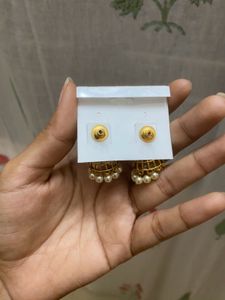 kushals gold antique jhumka- new with price tag