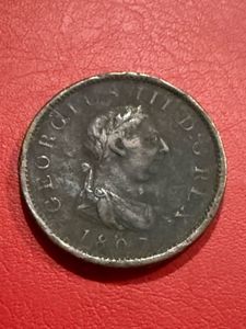 1807 George 3 copper penny average condition