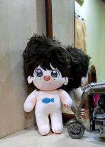 Cute Plush Doll with Fish Design