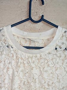 See-through Fashion Lace Top White