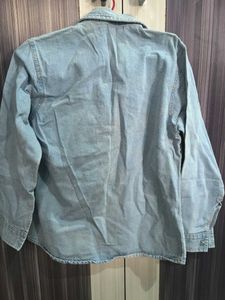 Zara Light Wash Denim Shirt