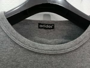 Adidas Grey Trefoil Logo T-Shirt fitted Dress