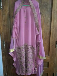 Elegant Pink Kurta Set with Dupatta
