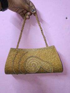 Elegant Beaded Clutch Bag