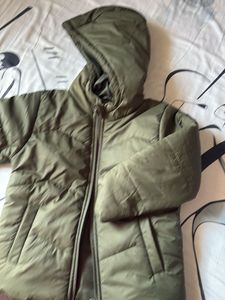 Olive Green Puffer Jacket