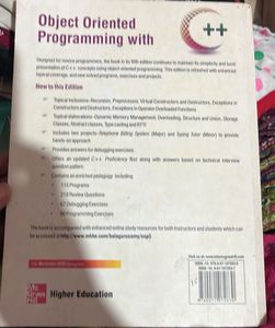 Object Oriented Programming with C++