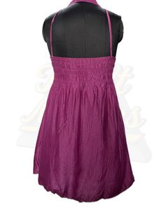 Purple Halter Sundress