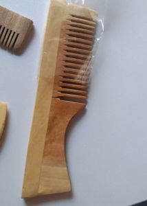 Set of 4 Wooden Neem-Style Hair Combs