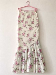 Floral Print Maxi Skirt