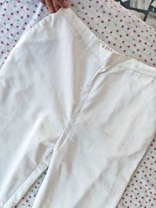 Classic White Straight Leg Pants