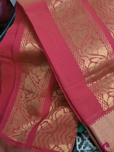 Beautiful Red Saree with Gold Motifs
