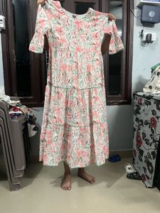 Floral Tiered Midi Dress