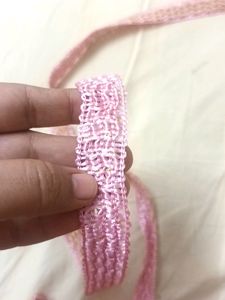 Pink and Gold Braided Trim 5 meters