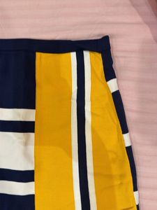 A line tommy hilfiger multi coloured midi skirt