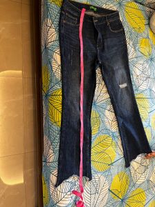 Distressed Flare Jeans