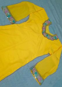 Vibrant Yellow Sharara Set with Dupatta