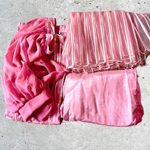 BABY PINK TOP PANT DUPATTA SET