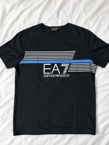 EA7 Emporio Armani Black Graphic T-Shirt
