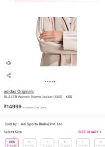 Adidas Originals Beige Blazer
