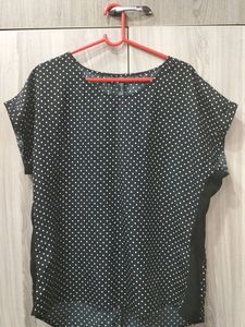 Black Polka Dots Top