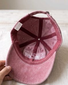Distressed Pink Baseball Cap
