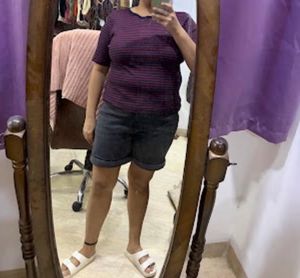 Uniqlo Striped Short Sleeve T-Shirt