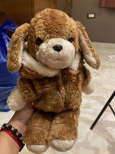 Adorable Plush Puppy with Hoodie