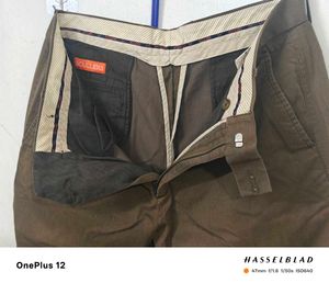 Nice Pair Of SCULLERS Cotton (Lines) Chinos - 34 W