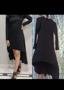 Chic Black High-Low Dress