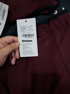 Chic Maroon Velvet Co-ord Set
