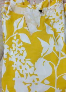 Brand New Yellow Floral Print Kurta