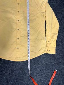 Y2K Men's Yellow Plain Shirt