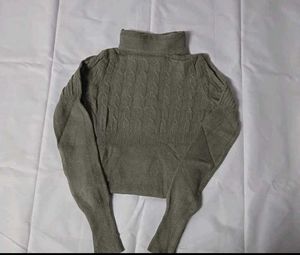 Turtle Neck Woolen Top