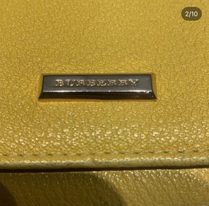 Authentic Burberry Yellow Leather Wallet
