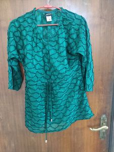 Beautiful Green Top- Worn Only Once