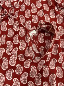 Chic Red Paisley kurti