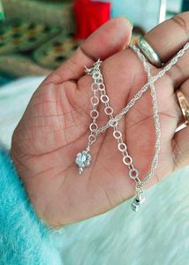 925 Silver Anklet Set with hallmark
