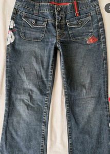 ☆ VINTAGE LOW-RISE FLARED DENIMS